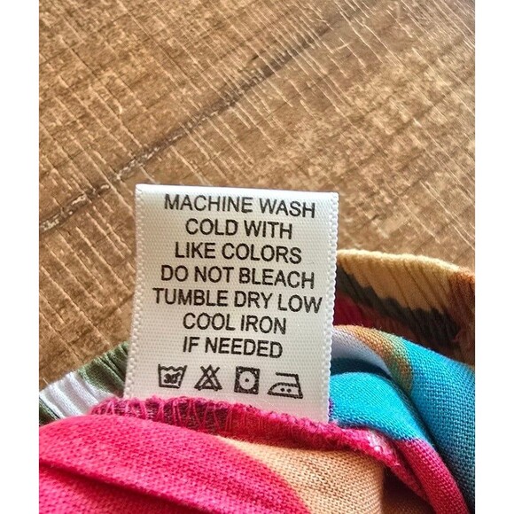 True Destinations floral flared tropical beach pants/ cover up size XS - Picture 9 of 9